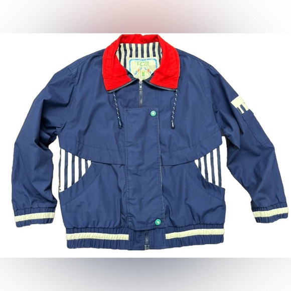 Izzi Spirit Jacket Size Small Nautical Yacht Club Beach Regatta Vintage 80’s GUC - Picture 1 of 12